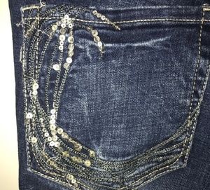 Express Barely Boot Jean's size 8